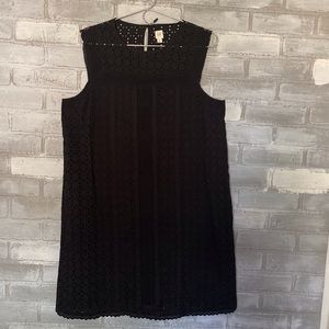 Gap | Square neck eyelet shift dress Size Medium